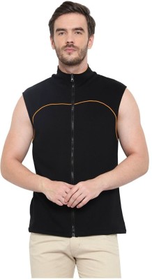 UNICUS APPAREL Sleeveless Solid Men Sweatshirt