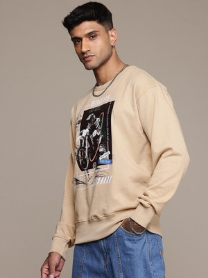 Roadster Full Sleeve Graphic Print Men Sweatshirt
