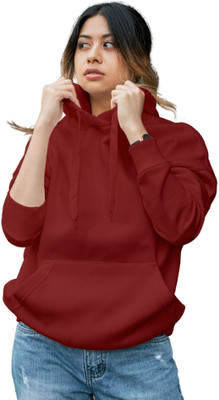 EZYCLOTHING Full Sleeve Solid Women Sweatshirt