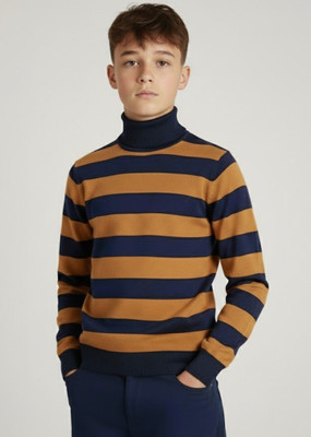 Clothify Full Sleeve Striped Boys Sweatshirt
