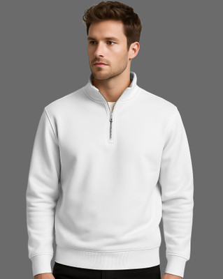 AUSK Full Sleeve Solid Men Sweatshirt