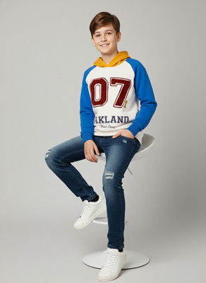 Alan Jones Full Sleeve Printed Boys Sweatshirt