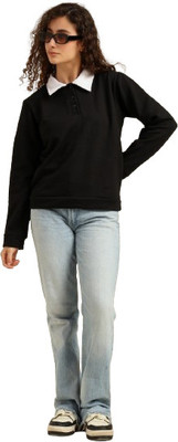 INNAYARA DIVITRA Full Sleeve Solid Women Sweatshirt