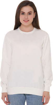 HouseOfCommon Full Sleeve Solid Women Sweatshirt