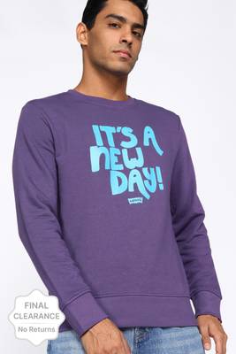 Levi's full sleeve printed men's sweatshirt clearance