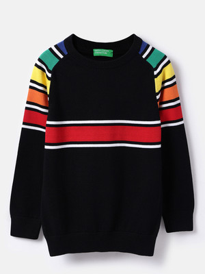 United Colors of Benetton Full Sleeve Striped Baby Boys Sweatshirt