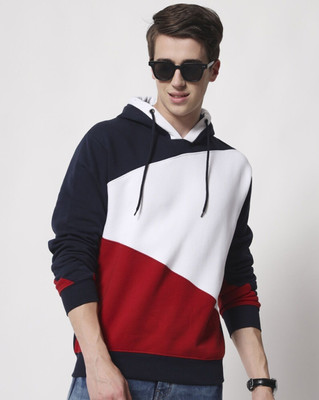 TAZO Full Sleeve Color Block Men Sweatshirt
