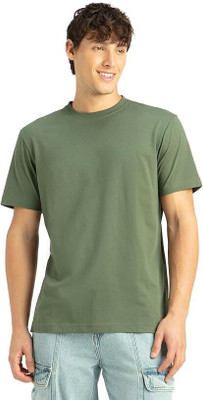 DGC Printed Men Round Neck Dark Green T-Shirt