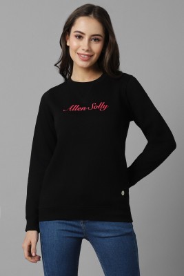 Allen Solly Full Sleeve Solid Women Sweatshirt