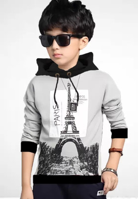 Quity Fashion 3/4th Sleeve Solid Boys Sweatshirt
