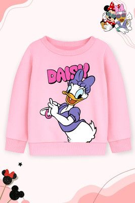 DISNEY BY MISS & CHIEF Full Sleeve Graphic Print Girls Sweatshirt
