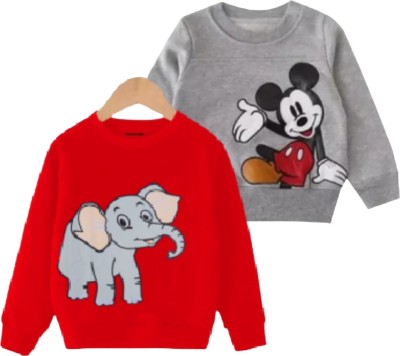 Kamedge Full Sleeve Printed Boys & Girls Sweatshirt