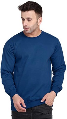 INKKR Full Sleeve Solid Men Sweatshirt