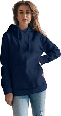 Sahuone Full Sleeve Solid Women Sweatshirt