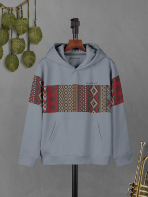Hellcat Full Sleeve Color Block Boys Sweatshirt