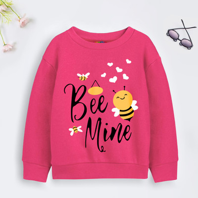 Trampoline Full Sleeve Graphic Print Girls Sweatshirt