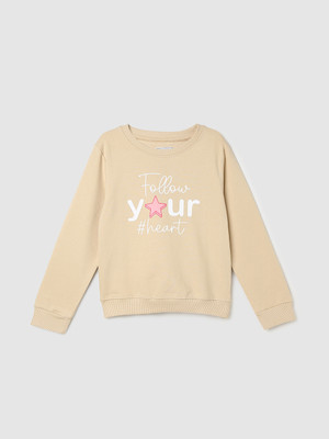 MAX Full Sleeve Printed Girls Sweatshirt