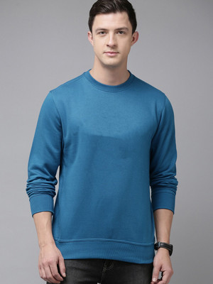 PicPok Trend Full Sleeve Solid Men Sweatshirt