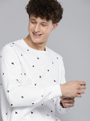 HERE&NOW Full Sleeve Printed Men Sweatshirt