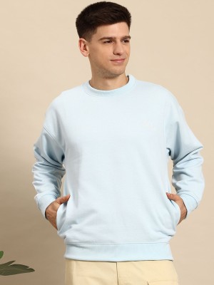 Mast & Harbour Full Sleeve Solid Men Sweatshirt