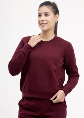 Timyka Full Sleeve Solid Women Sweatshirt