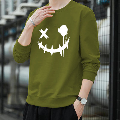 Manly Tees Printed Men Round Neck Green T-Shirt