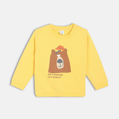 MINI KLUB Half Sleeve Graphic Print Baby Boys Sweatshirt