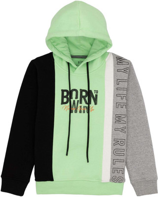 Status Quo Full Sleeve Color Block Boys Sweatshirt