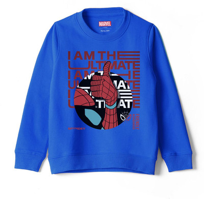 MARVEL BY MISS & CHIEF Full Sleeve Graphic Print Boys Sweatshirt