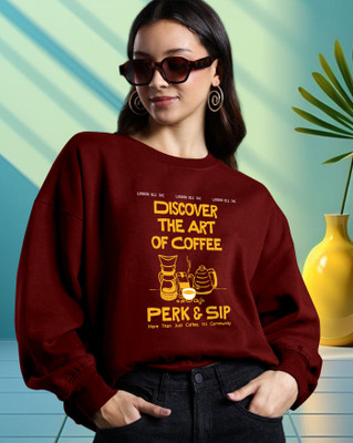 ENITOR Full Sleeve Printed Women Sweatshirt