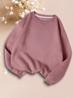 Draxstar Premi Full Sleeve Solid Women Sweatshirt