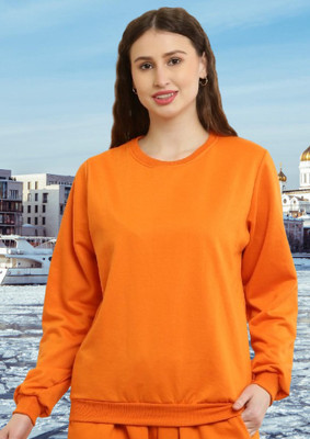 The Unicharm Full Sleeve Solid Women Sweatshirt