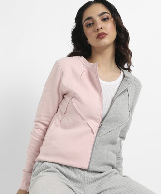CAMPUS SUTRA Full Sleeve Color Block Women Sweatshirt