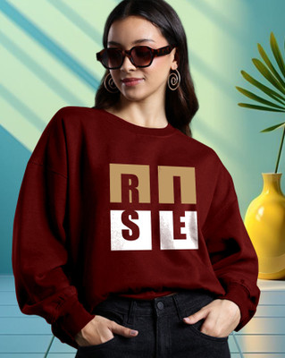 AUSK Full Sleeve Printed Women Sweatshirt
