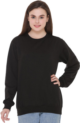 HouseOfCommon Full Sleeve Solid Women Sweatshirt