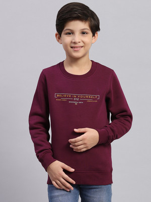 MONTE CARLO Full Sleeve Printed Boys Sweatshirt