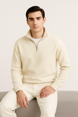 Montequinto Full Sleeve Solid Men Sweatshirt