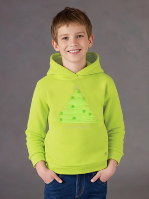 Cherry Crumble Full Sleeve Applique Boys & Girls Sweatshirt