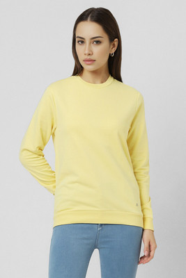 VAN HEUSEN Full Sleeve Solid Women Sweatshirt