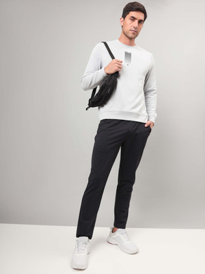 TECHNOSPORT Full Sleeve Solid Men Sweatshirt