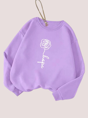Draxstar Prime Full Sleeve Solid, Printed Women Sweatshirt