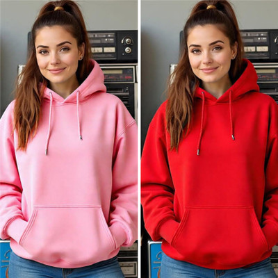 Pwexz Full Sleeve Solid Women Sweatshirt