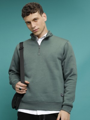 HIGHLANDER Full Sleeve Solid Men Sweatshirt