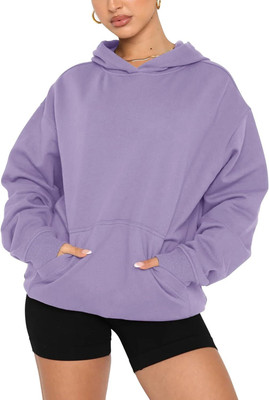 PickPok Full Sleeve Solid Women Sweatshirt