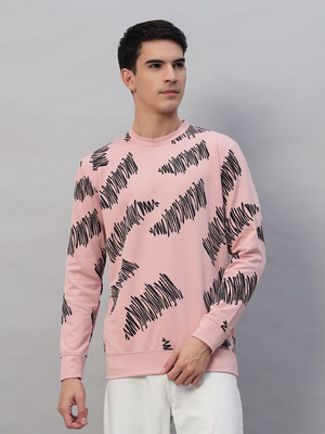 profy Full Sleeve Self Design Men Sweatshirt