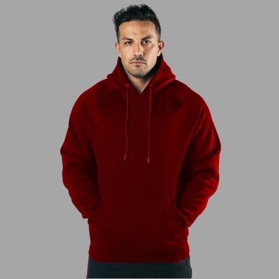 Povaxpo Full Sleeve Solid Men Sweatshirt