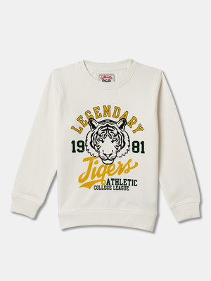 R&B Full Sleeve Graphic Print Boys Sweatshirt