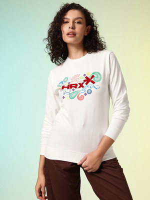 HRX by Hrithik Roshan Full Sleeve Printed Women Sweatshirt