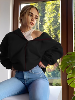 Kasendra Full Sleeve Solid Women Jacket