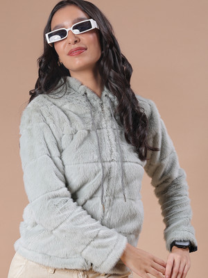 V-MART Full Sleeve Self Design Women Sweatshirt
